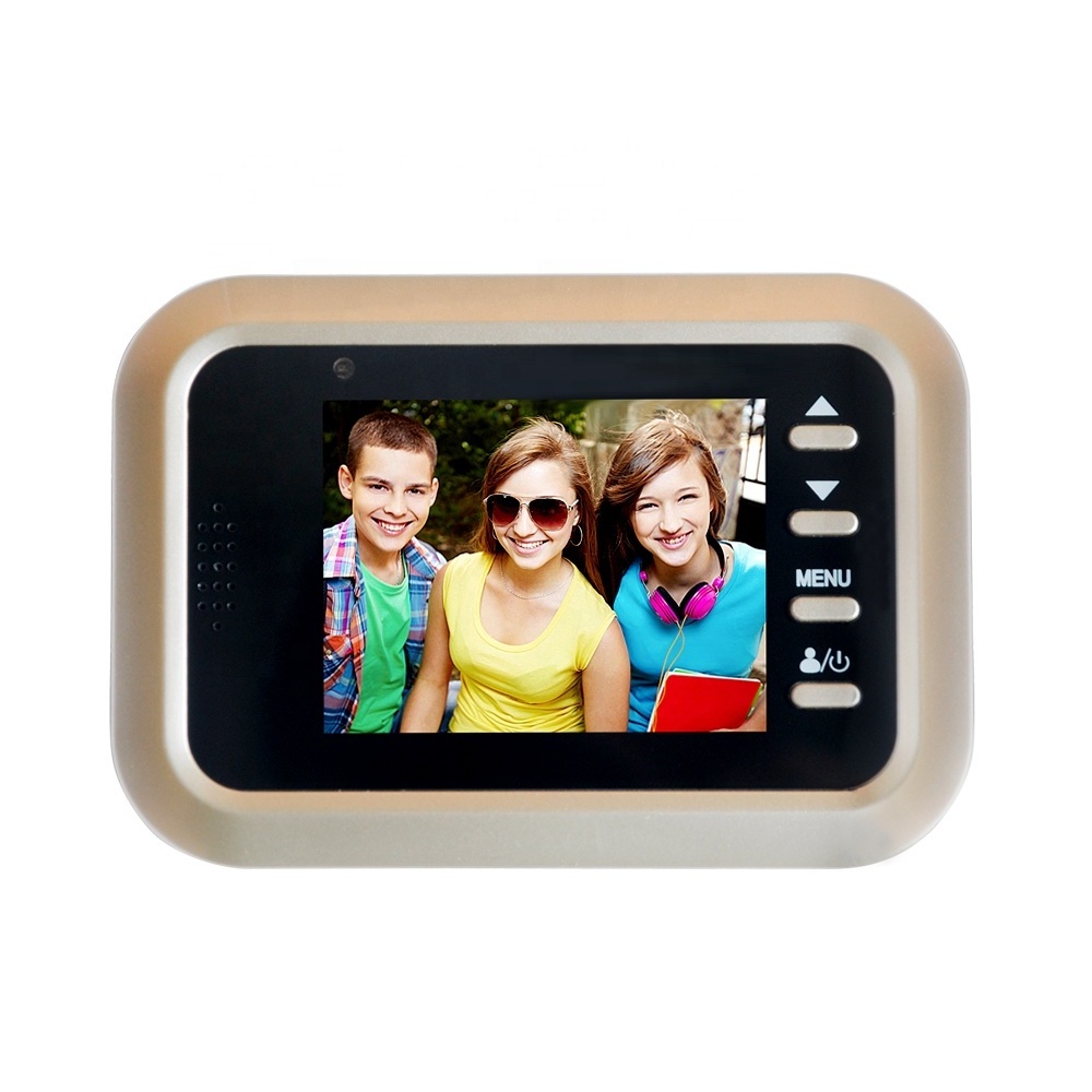 metal home doorbell with camera battery operated door viewer camera for front door