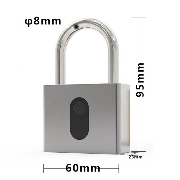 outdoor large size safety custom smart padlock combination biometric fingerprint padlock