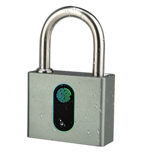 outdoor large size safety custom smart padlock combination biometric fingerprint padlock