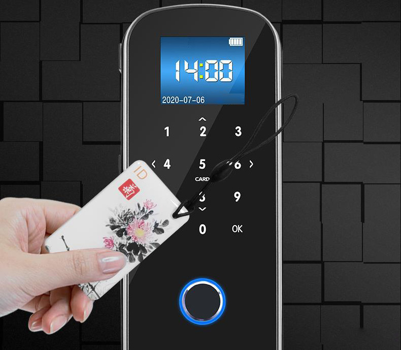 Smart Electronic Number Code Digital Password Keypad Locker Lock Safety Touch Screen keyless wifi Glass Lock