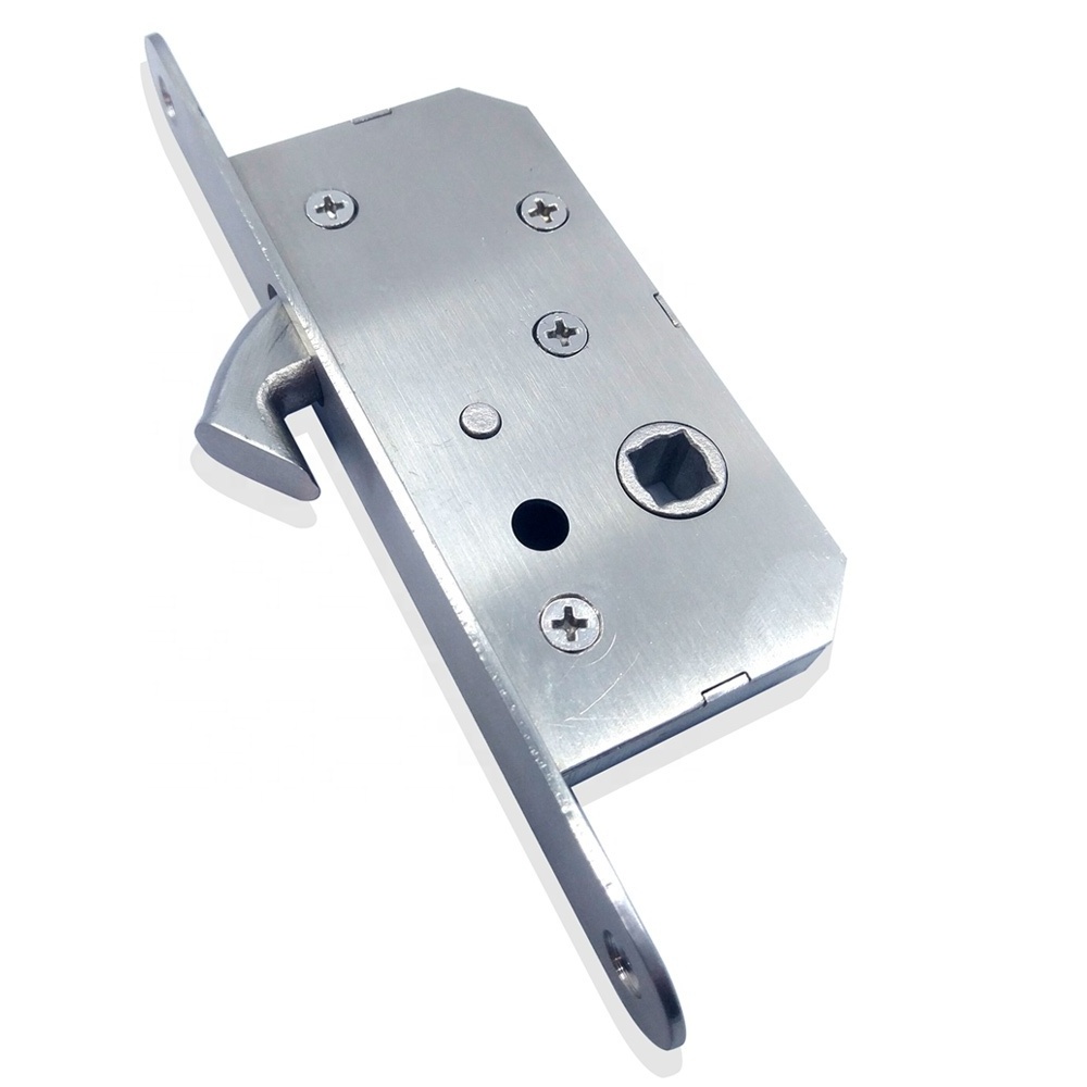 aluminum alloy Framed glass door lock mortise hook 35mm 50mm stainless steel sliding door hook lock