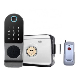 smart remote control door lock deadbolt phone app remote control digital fingerprint deadbolt door lock