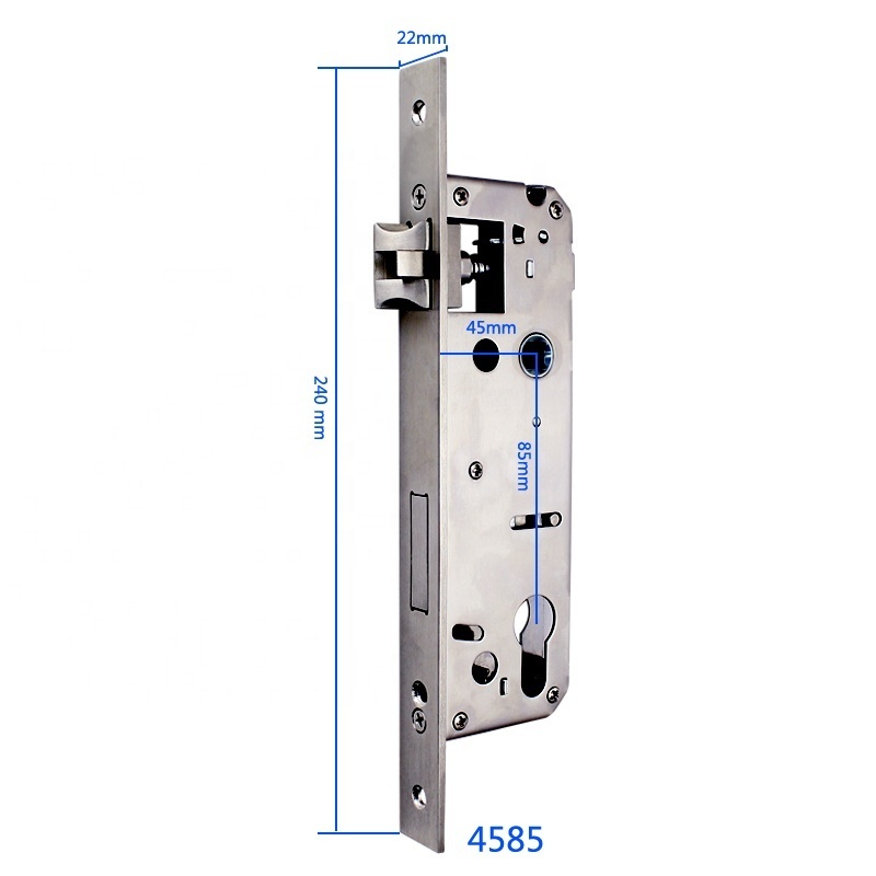 stainless steel high quality mortise door lock set 3585  best custom 4585 mortise locks