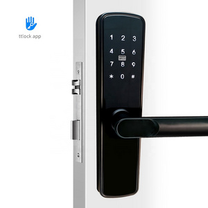 tt lock smart lock nfc electronic safe fingerprint password card wooden door home apartment rfid door smart lock