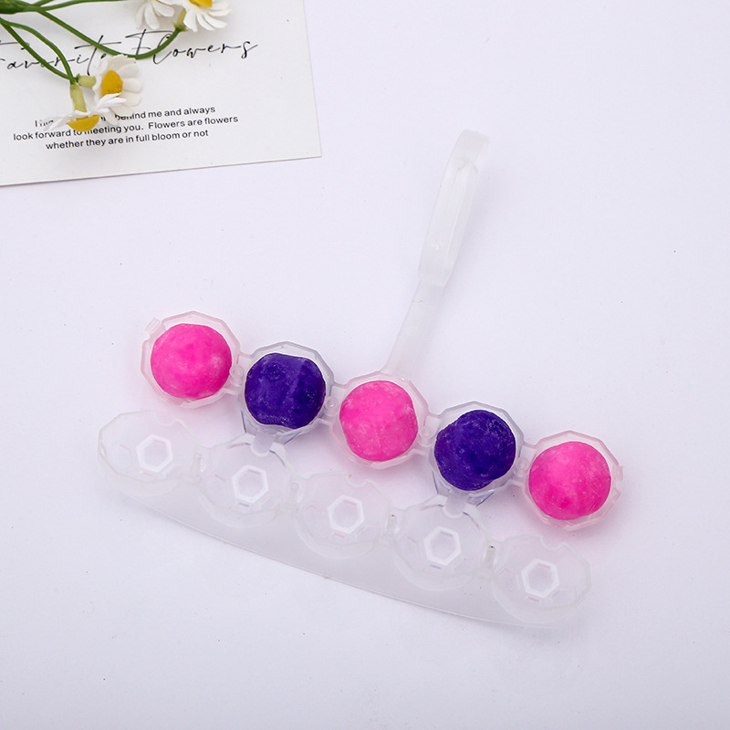 Bathroom cleaners nettoyant pour wc 5 ball flush  Cleaner Block Hanging Toilet   Toilet Cleaning Balls for Deodorizer Toilet