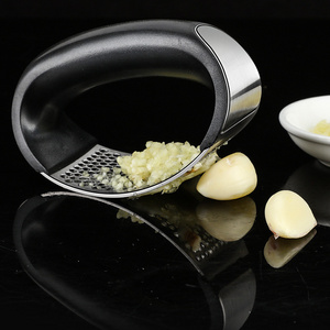 Professional kitchen gadgets 2022 plastic stainless steel rocker Mincer Crusher garlic too press Chopper and roller