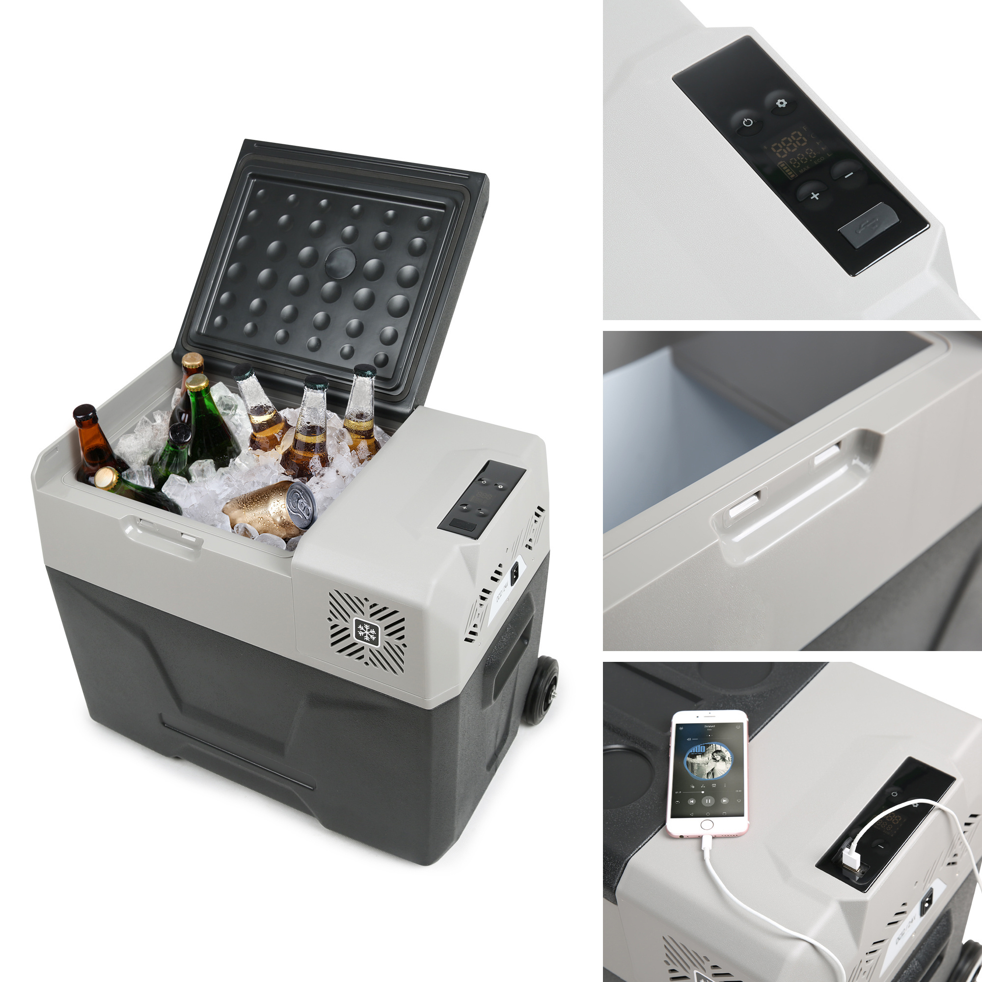 Car fridge portable  mini freezer   refrigerator usb dc 12v  frozen car portable refrigerator with compressor