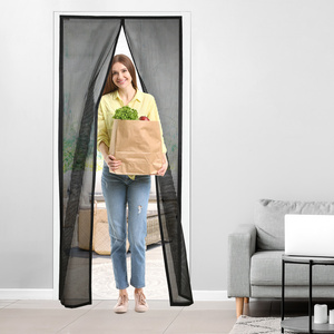 All Mosquito Net Mesh Curtain  Hands Free Mesh Partition,Heavy Duty Screen Door Mesh Curtain Keeps Bugs Out Magnetic Screen Door