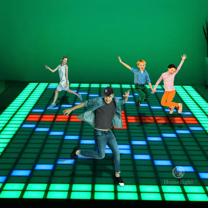 With High Click Homei 3d led dance floor Interactive Durable Dancing Game Floors For entertainment