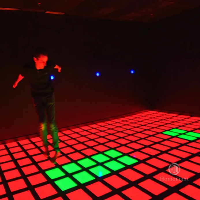 With High Click Homei 3d led dance floor Interactive Durable Dancing Game Floors For entertainment