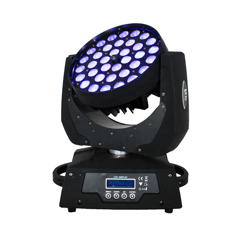 Professional Disco Stage Lighting 36pcs 12W RGBW 4IN1 LED Moving Beam Zoom Light