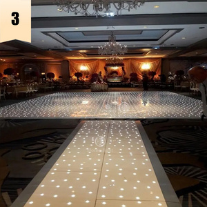 Most Popular White  Starlit RGB  LED Dance Floor Panels For Wedding DJ Bar Party Twinkling Light Dance Floor Tile