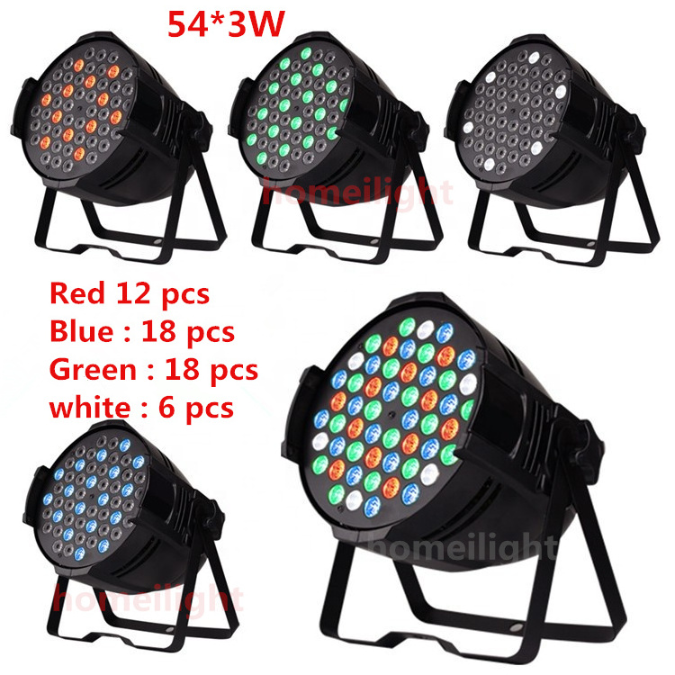 54x3W RGBW Multi Brightness professional LED Par Light for Stage t-show