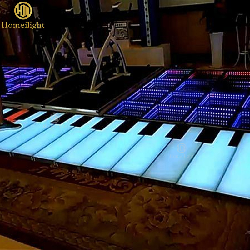 Promotion Interactive LED Floor Outdoor IP67 LED Disco Dance Lights Floor Piano Giant Foot Piano for Sale