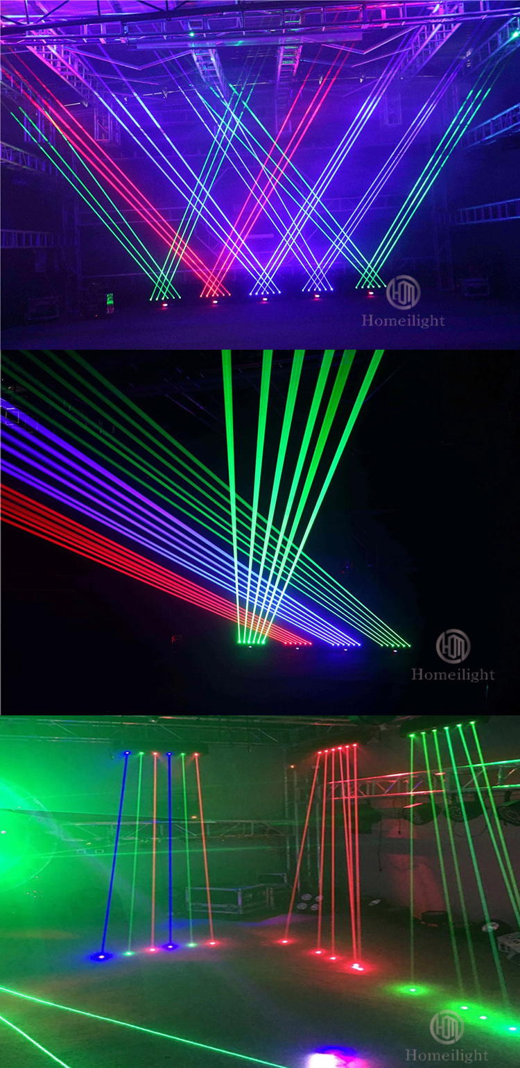 Hot Sale Buy RGB Moving Beam Laser Party Light LED DMX RGB Dj Beam Bar 6 Eyes Night Club Stage Wedding  Red Green Laser Light