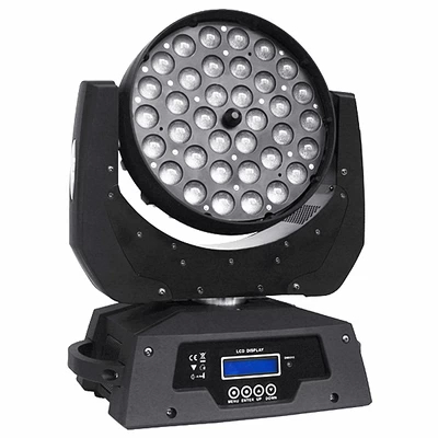 Professional Disco Stage Lighting 36pcs 12W RGBW 4IN1 LED Moving Beam Zoom Light