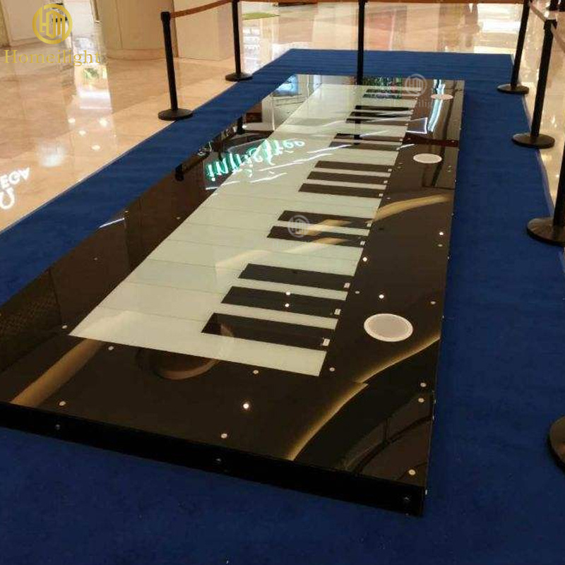 Promotion Interactive LED Floor Outdoor IP67 LED Disco Dance Lights Floor Piano Giant Foot Piano for Sale