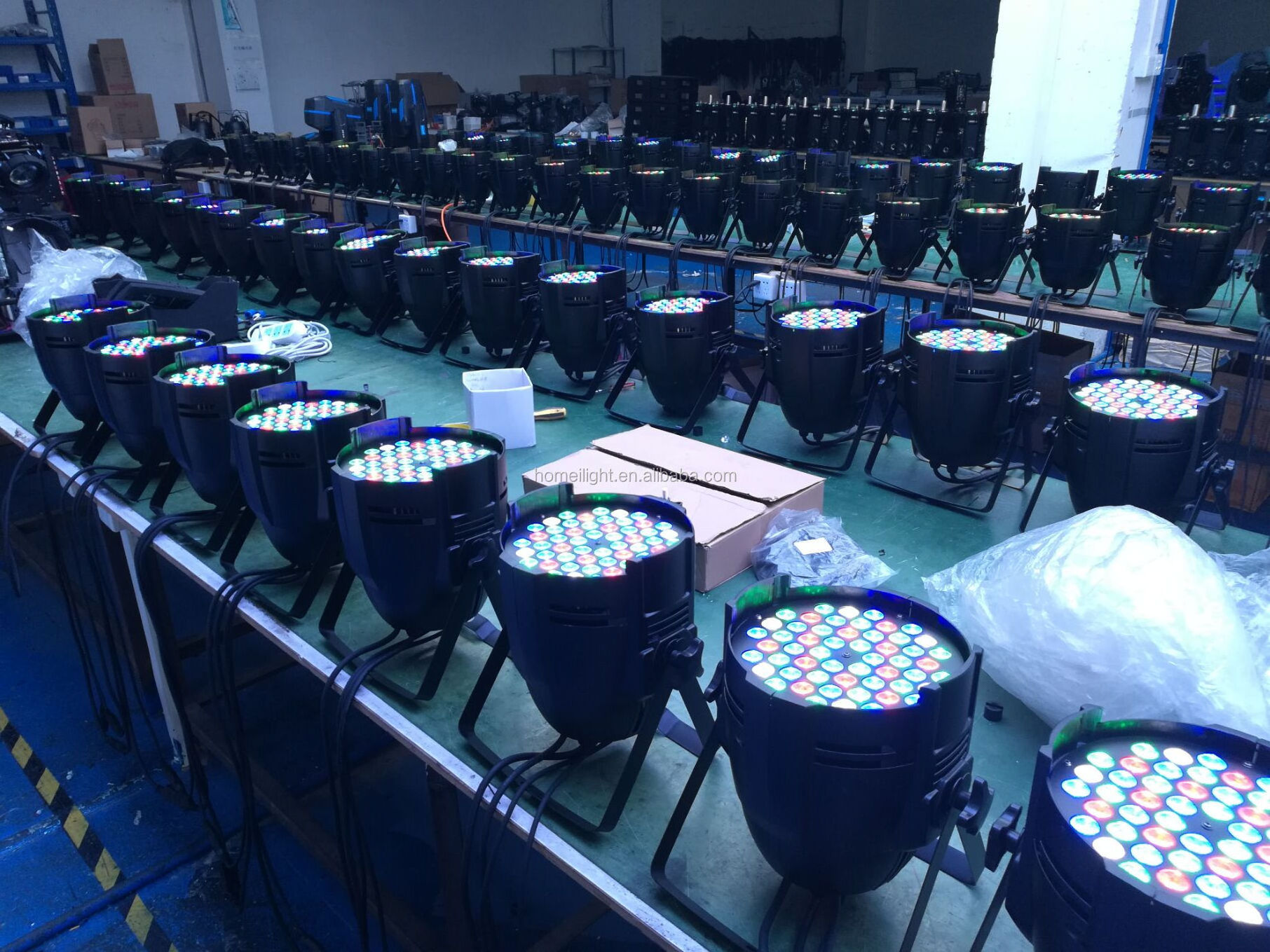 54x3W RGBW Multi Brightness professional LED Par Light for Stage t-show