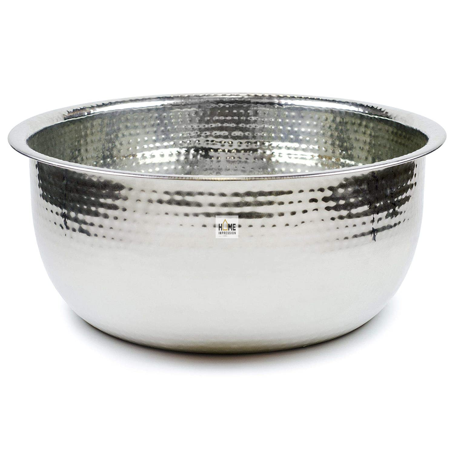 Large Spa Pedicure Bowls Stainless Steel Inside Hammered Outside Black Luxury Pedicure Bowls