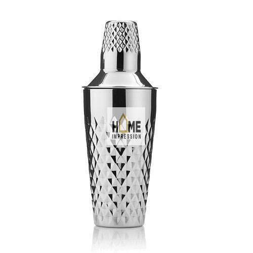 Luxury Diamond Hammered Barware Serving Cocktail Shaker/Wholesale Stainless Steel Cocktail Shakers