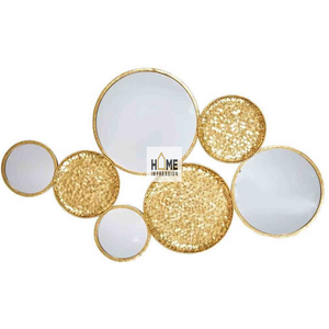 Gold Metal Luxury Wall Mirror Art Decoration Parties Events Wholesale Modern Wall Arts