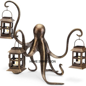 Octopus Metal Casted Antique Lantern