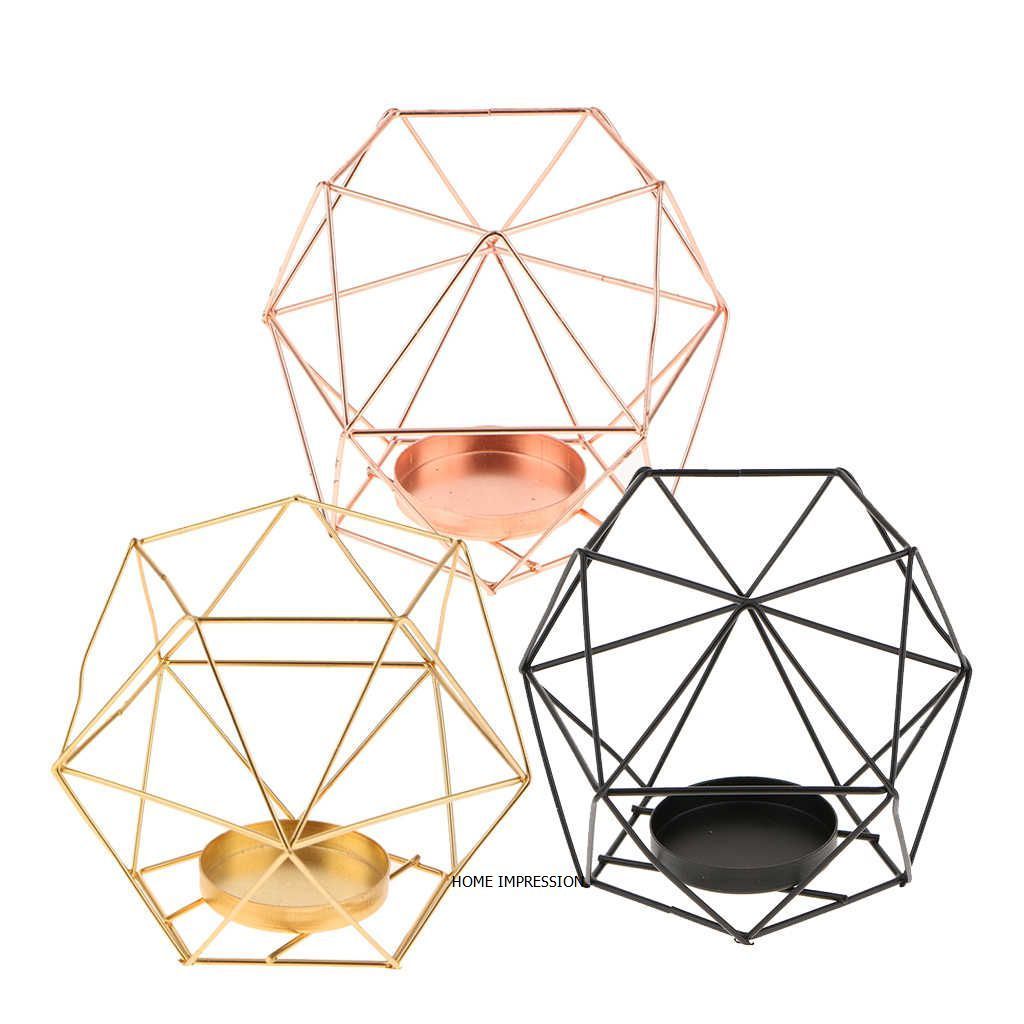 Luxury Copper Color Tealight Glass Candle Votives Floor Candle Votives