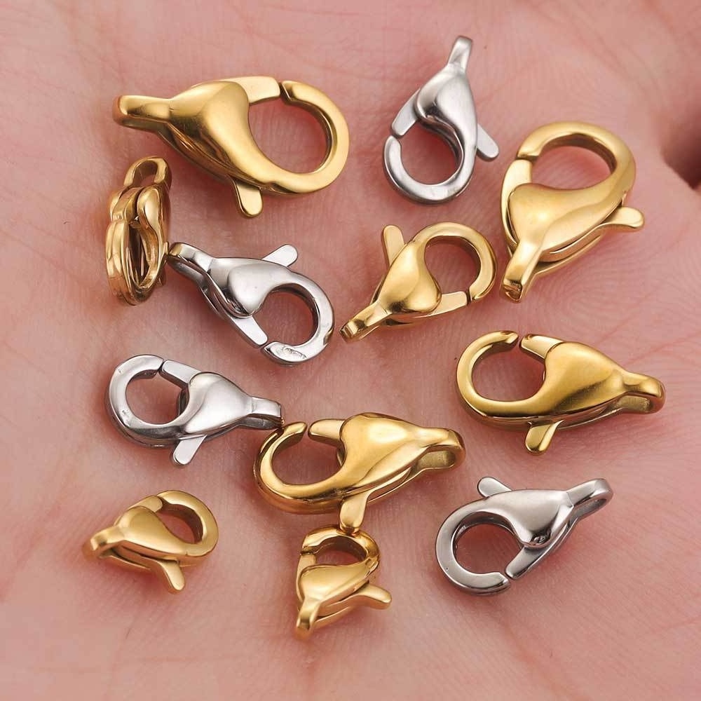 Polishing Lobster Clasp Bracelet Necklace Diy Stainless Steel Lobster Clasps Jewelry Making Accessories Findings Supplies