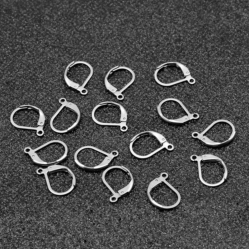 Wire Open Lever Back Ear Stainless Steel Hoop French Earring Loop Lever back Hoop DIY Hook Jewelry Findings