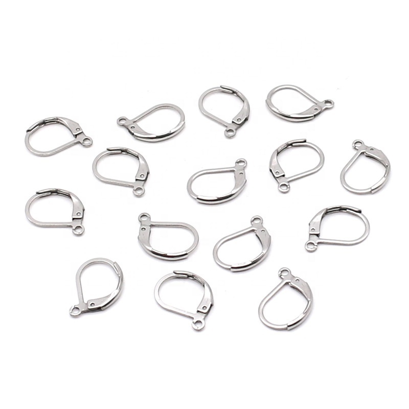 Wire Open Lever Back Ear Stainless Steel Hoop French Earring Loop Lever back Hoop DIY Hook Jewelry Findings