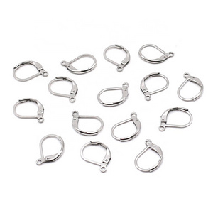 Wire Open Lever Back Ear Stainless Steel Hoop French Earring Loop Lever back Hoop DIY Hook Jewelry Findings