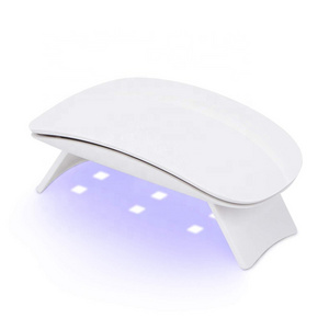 6W High Power Nail Lamp 6 Led Bulbs Nail Dryer Lamp Two-speed Timing Induction Phototherapy Uv Led Nail Lamp