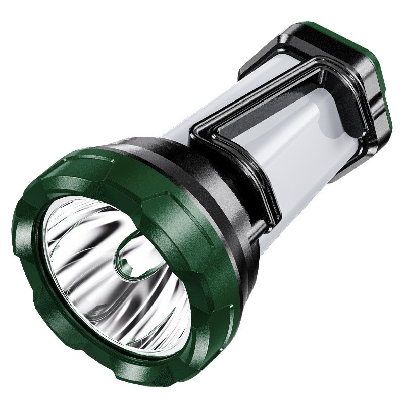 2024 New ABS Plastic Flashlight Rechargeable Torch Light High Brightness Waterproof LED Flashlights With Side Light