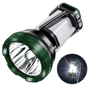 2024 New ABS Plastic Flashlight Rechargeable Torch Light High Brightness Waterproof LED Flashlights With Side Light