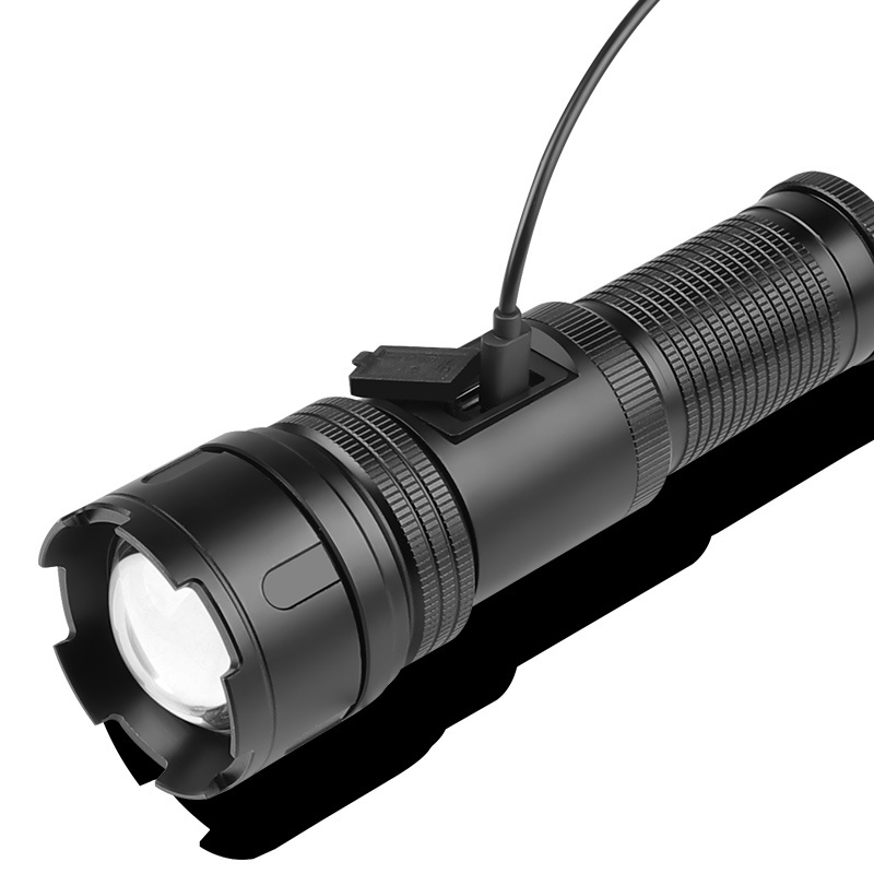 New 30wLED white laser long range XHP99 strong light small portable flashlight multi-function camping light