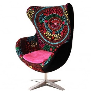 "EGG CHAIR Velvet Swivel Armchair Couches Armchairs Sofa"