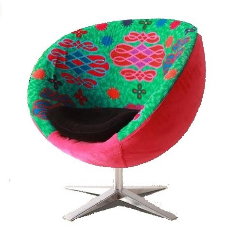 SPHERA SWIVEL CHAIR Velvet Armchair Sofa