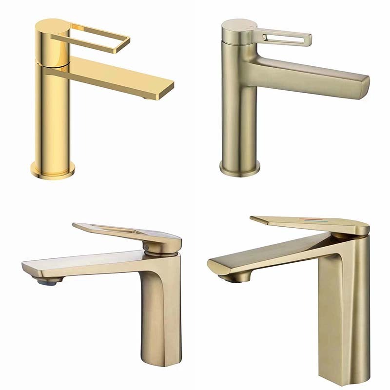 New Modern Antique Gold Faucets Mixers Taps Bronze Brass Bathroom Face Basin Sink Faucet