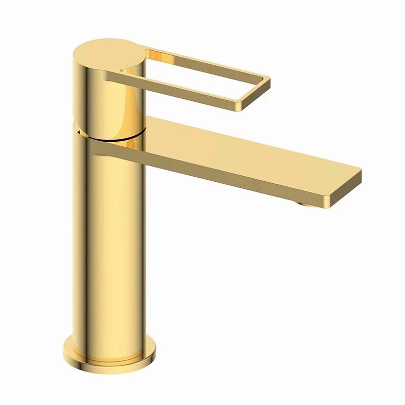 New Modern Antique Brushed Gold Bronze Brass Bathroom Face Basin Faucets Water Taps