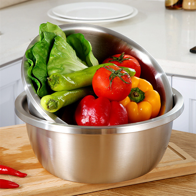 Multifunction bowl set stainless steel rice bowl stainless steel mixing basin salad bowls