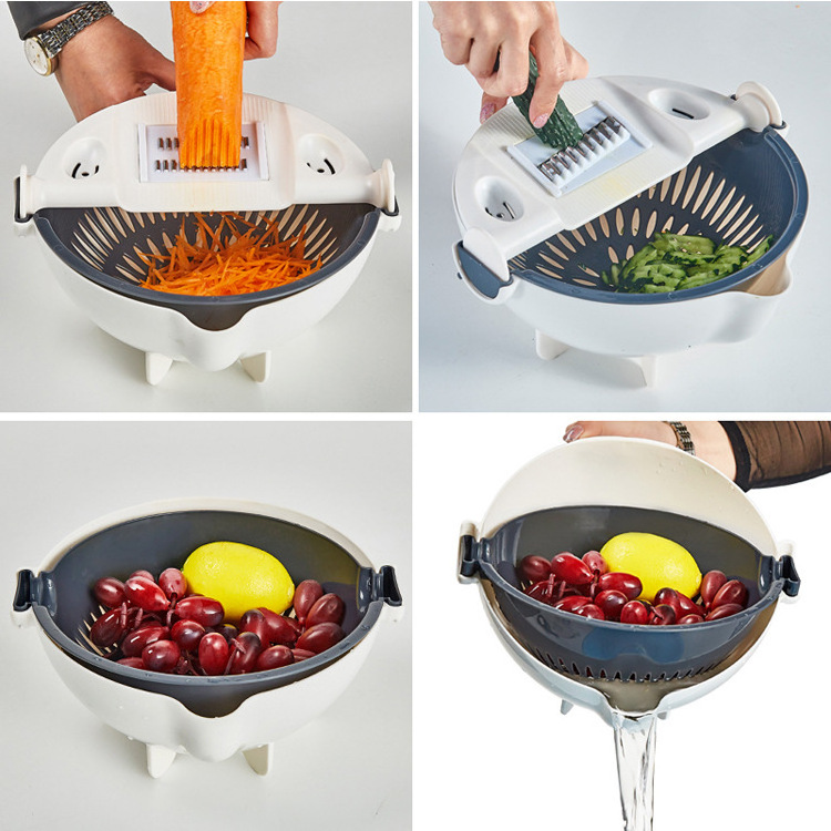 new kitchen tools  vegetable cutter grater vegetable washing and draining basket shredder Food Strainer Fruit Colander