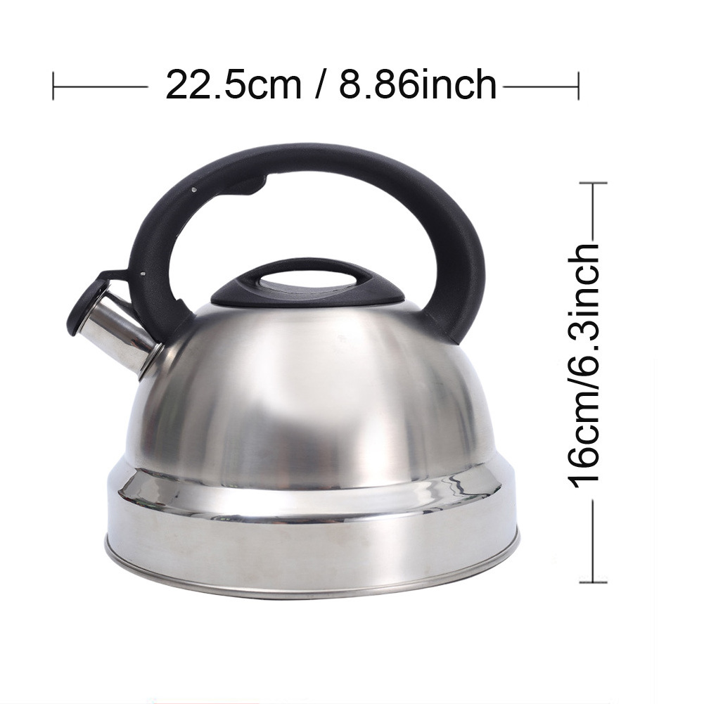 3L Stainless Steel Whistling Kettle Big Size Induction Water Teapot