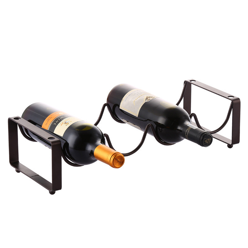 Durable Iron Wine Bottle Holders Creative Practical Home Living Room Decorative Cabinet Wine Display Storage Racks Bar Wine Rack