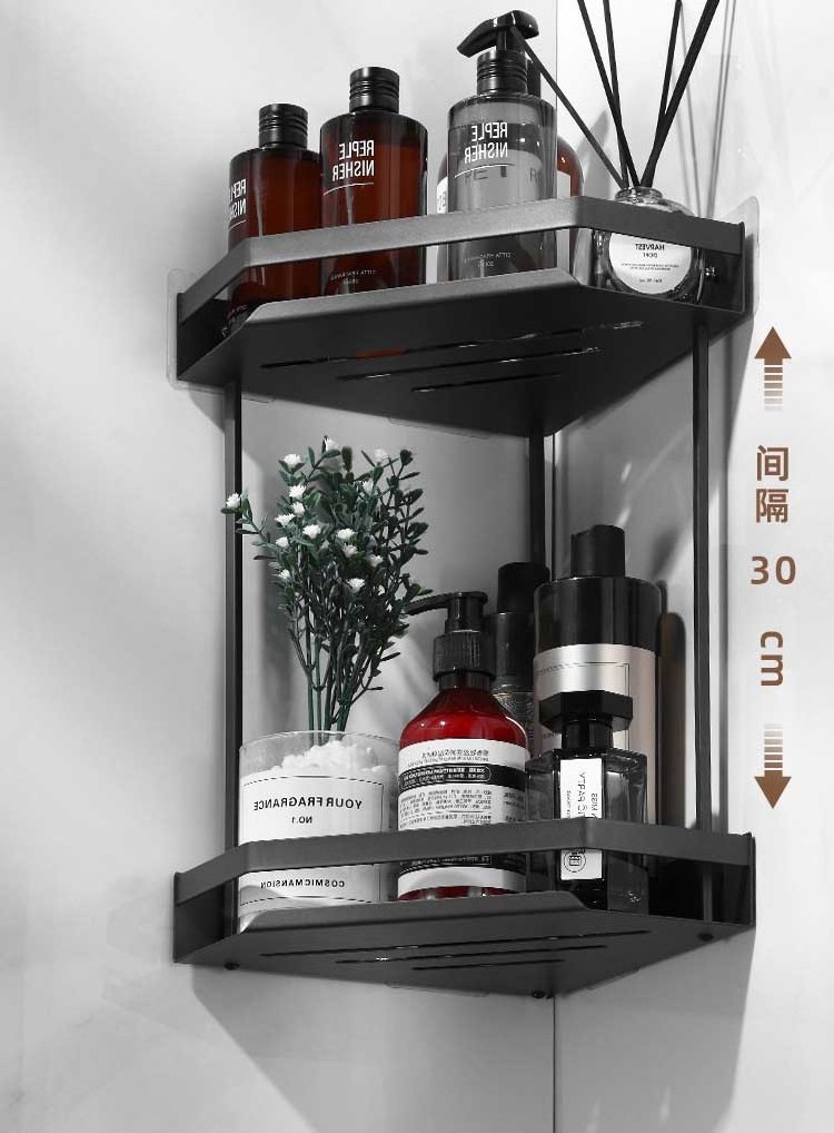 Bathroom Shower Caddy Organizer Bathroom Shelves Shampoo Cosmetic Storage Rack Corner Shelf