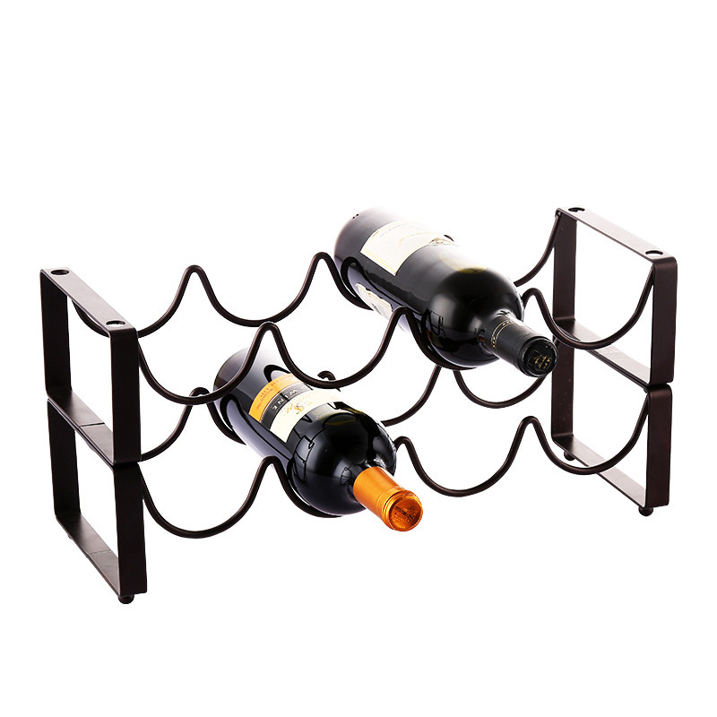 Durable Iron Wine Bottle Holders Creative Practical Home Living Room Decorative Cabinet Wine Display Storage Racks Bar Wine Rack