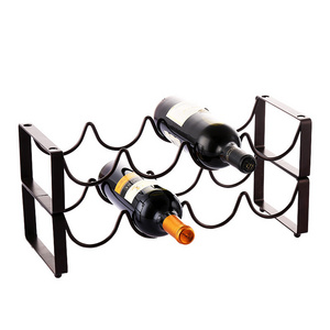 Durable Iron Wine Bottle Holders Creative Practical Home Living Room Decorative Cabinet Wine Display Storage Racks Bar Wine Rack