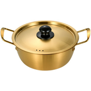 Korean Stainless Steel Ramen Instant Induction Cooker Cooking Small Noodle Boiling Soup Pot