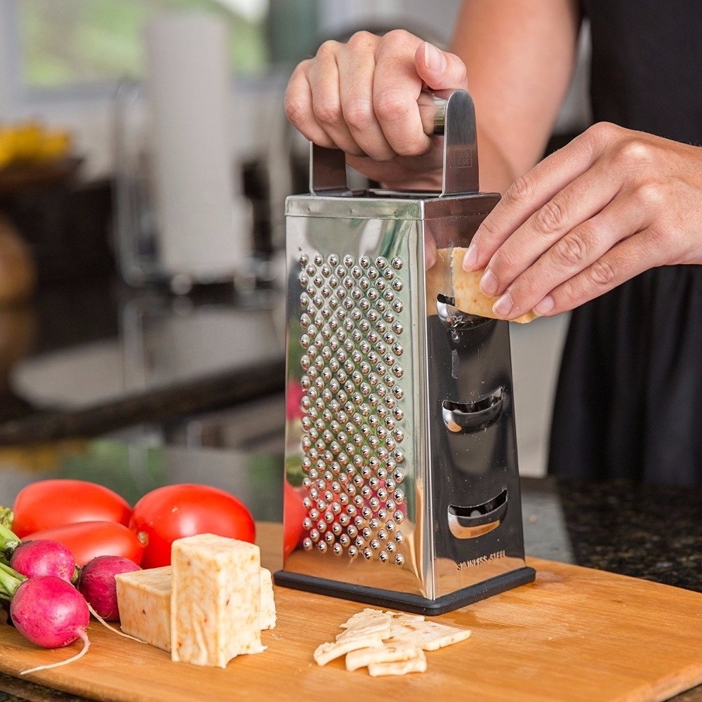 Hot Sale Multi-function Stainless Steel 6 Sides Vegetable Cheese Grater Best for Parmesan Cheese Vegetables Ginger