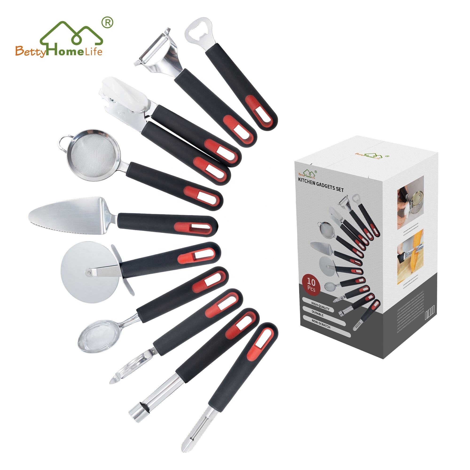 10 PCS Kitchenware Fruit Vegetable Stainless Steel Home and Kitchen Accessories Gadgets Cooking Tools Set