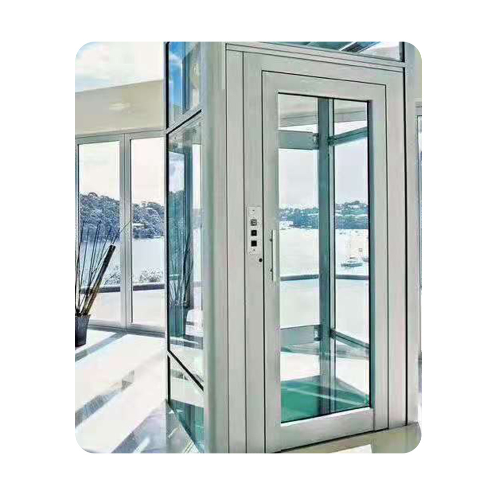 China Manufacturer Hydraulic Home Hydraulic Hot Selling aluminum alloy glass shaft Elevator Lift For Home